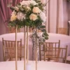 Dekoracija stola hortenzije i ruže